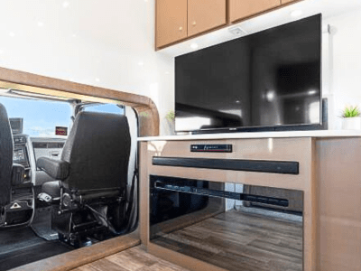 rv fireplace & tv