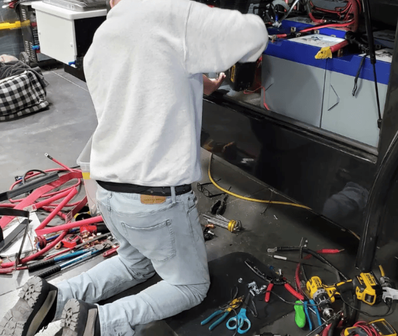 Trusted RV Repair in Las Vegas - Technician working on RV at Ace of Spades Custom RV